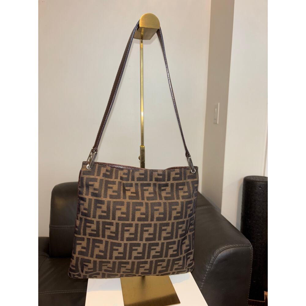 Fendi Zucca Small Shoulder Tote - Picture 2 of 7